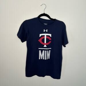 Under Armour Minnesota Twins Blue Tee-Small